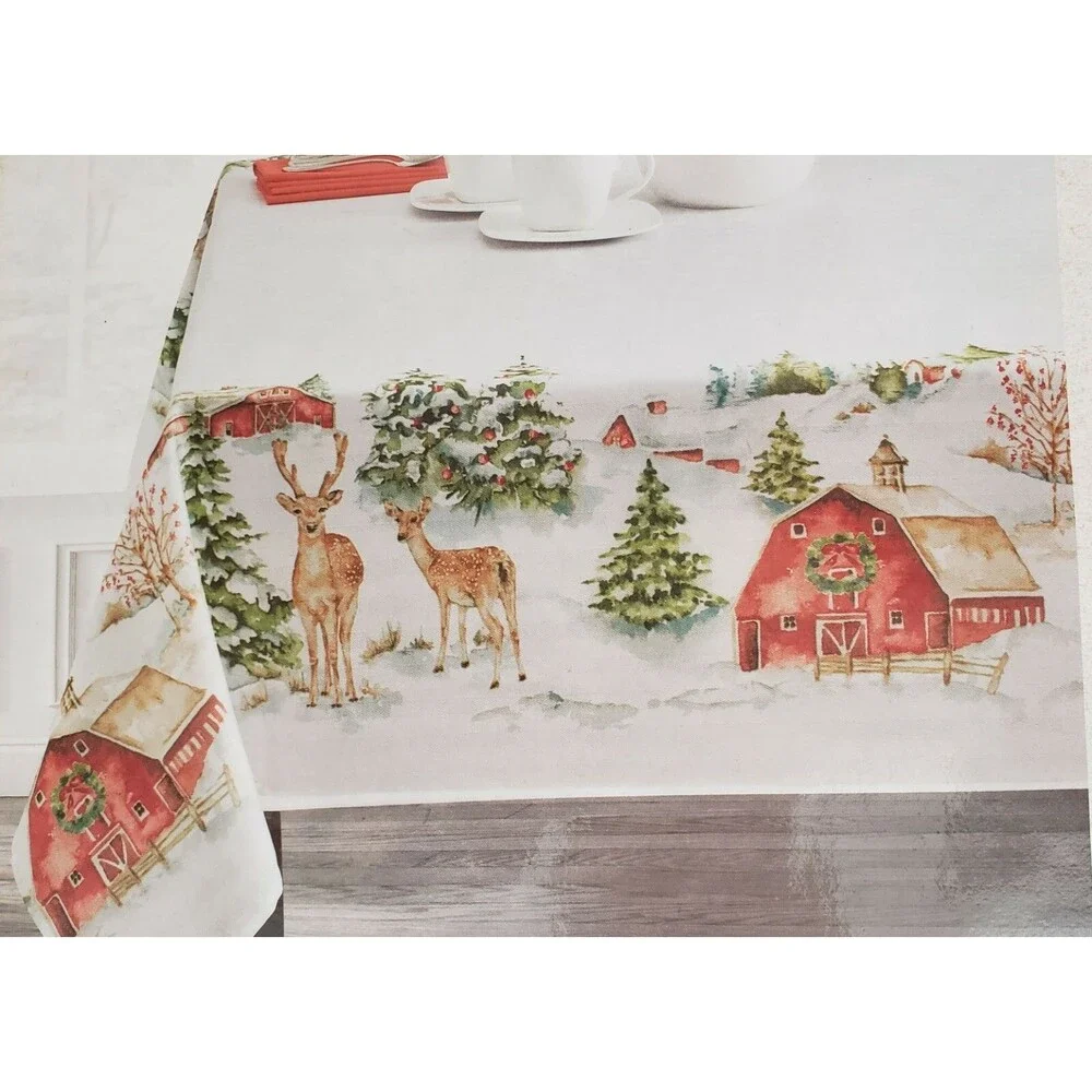 Printed Fabric Tablecloth 52